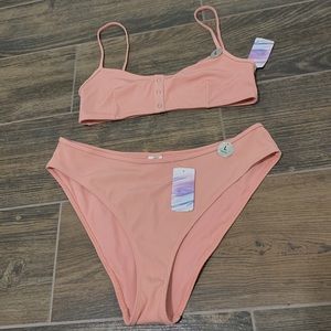 NEW Forever 21 Light Pink Swim Top & Bottom